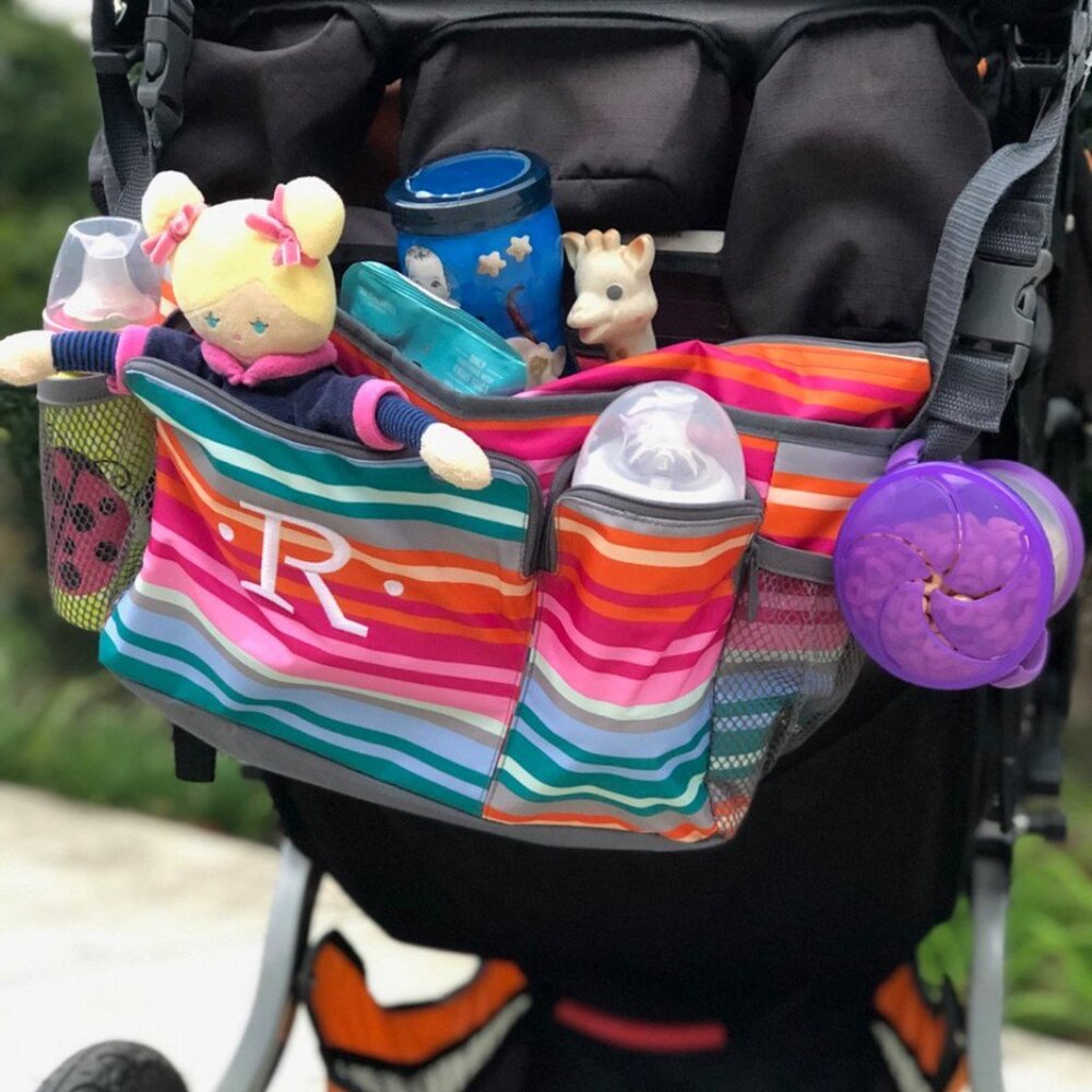 Thirty-One Cargo Clip On Thermal in Lollipop Stripe